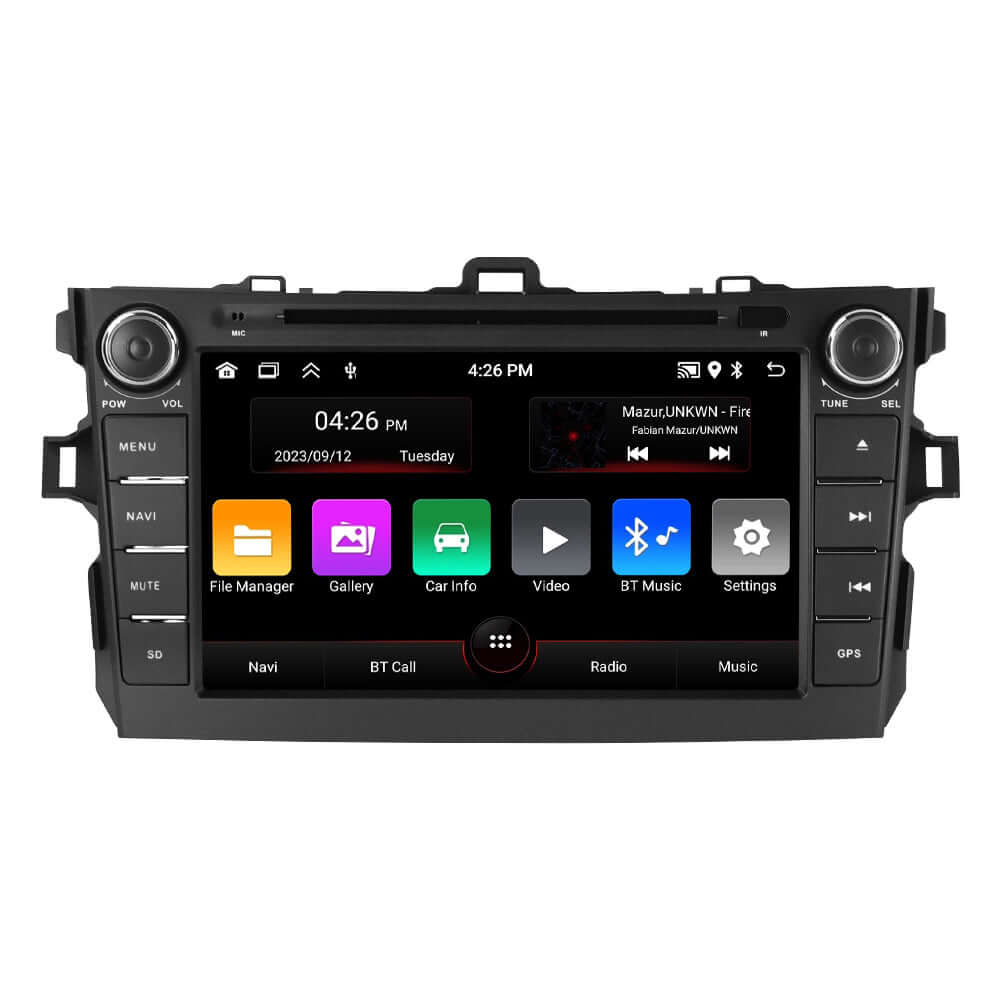 Toyota Corolla – 8" radio met Apple CarPlay en Android Auto - geavanceerde 8" radio met draadloze integratie