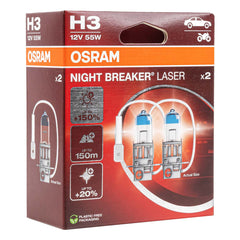 Osram H3 NIGHT BREAKER LASER halogen bulb 12 V 55 W