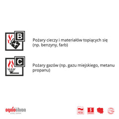 Hasicí přístroj GP-1 BC bez nástěnného držáku