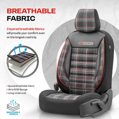 Detalle de las fundas de asiento para coche OTOM GTI SPORT 801