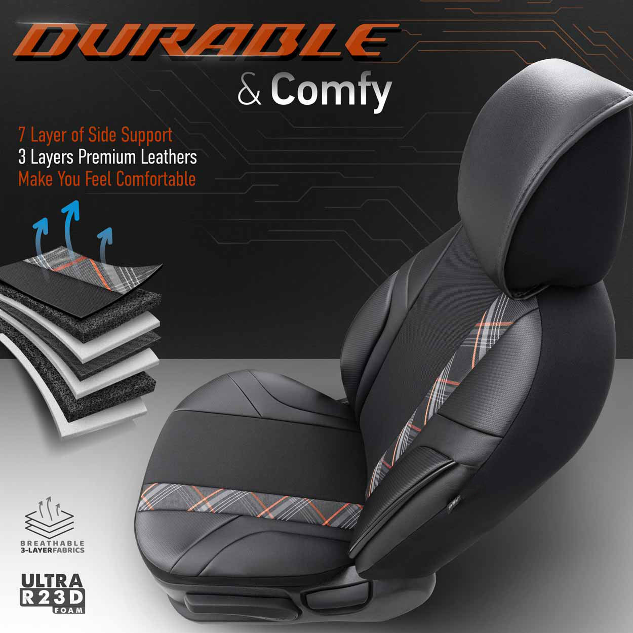 Coprisedili OTOM HORIZON in arancione