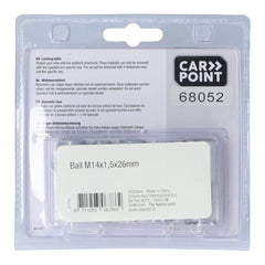 Bulloni antifurto ruota Carpoint M14x1,5x26mm con sede sferica D 