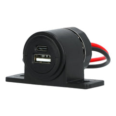 Carpoint gniazdo montażowe USB-A + USB-C 12/24V 