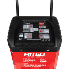 AMiO batterilader med starthjælp 12/24 V – 40 A / 300 A