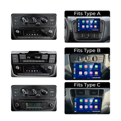 VW Up/Seat Mii/Skoda Citigo 17-23 - Radio 9" avec Apple CarPlay et Android Auto