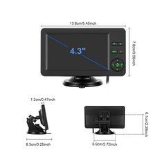 Detská kamera do auta so 4,3" HD obrazovkou a nočným videním 