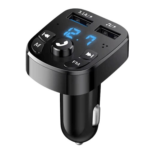 12V nabíječka do zásuvky zapalovače s integrovaným Bluetooth FM transmitrem – Carmedia24.cz