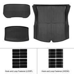 Tesla Model 3 2017-2026 boot mats – complete TPE set 