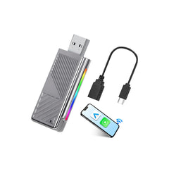 Wireless CarPlay & Android Auto Adapter – USB Dongle for OEM Wired CarPlay 