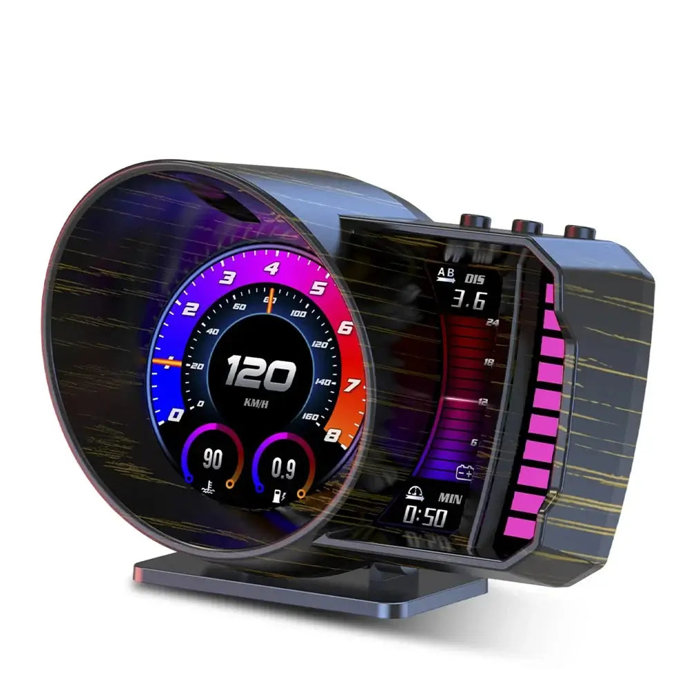 Affichage tête haute 3,5" (HUD) pour voiture – compteur de vitesse numérique avec OBD2 