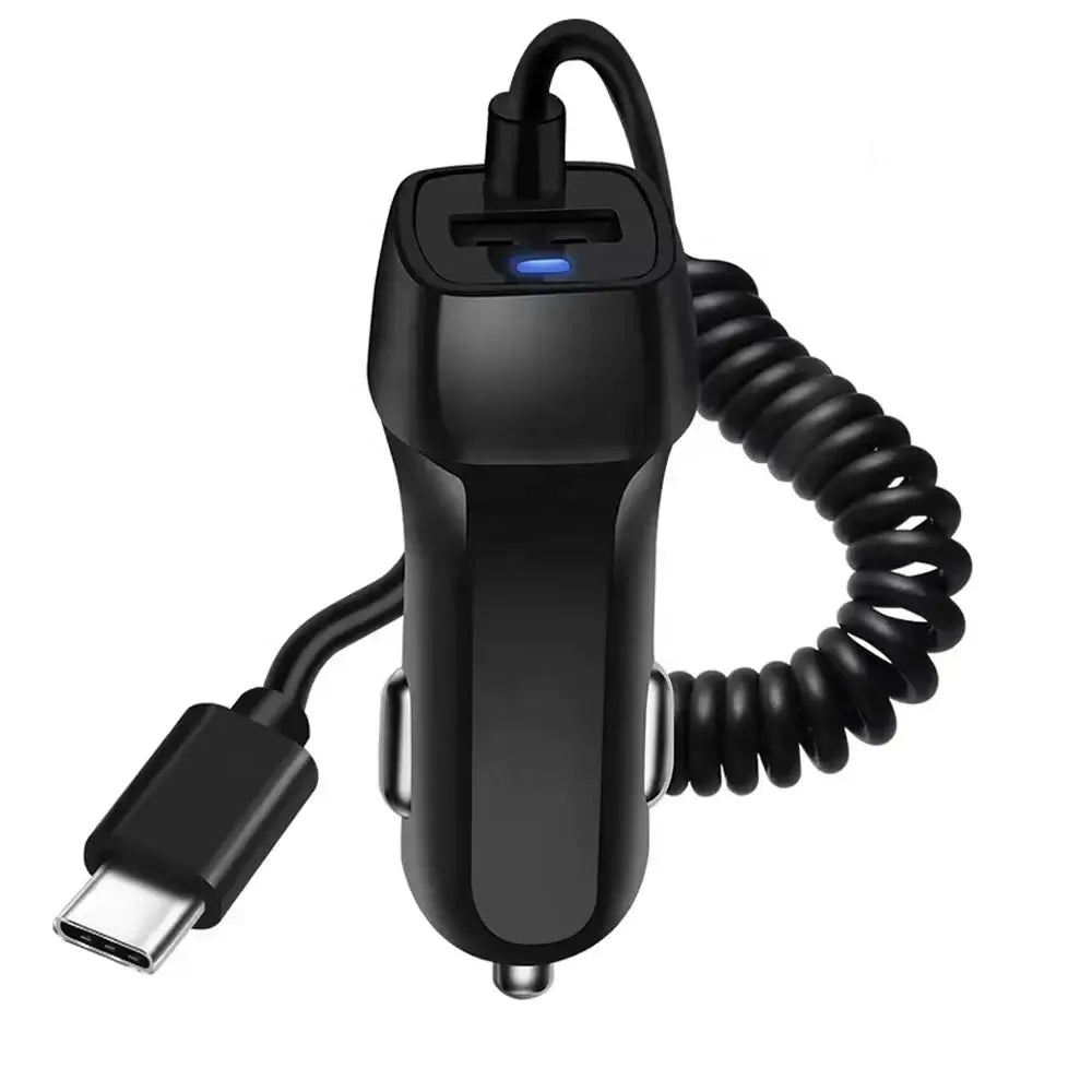 Caricatore USB da auto 12V/24V – ricarica rapida per smartphone e tablet 