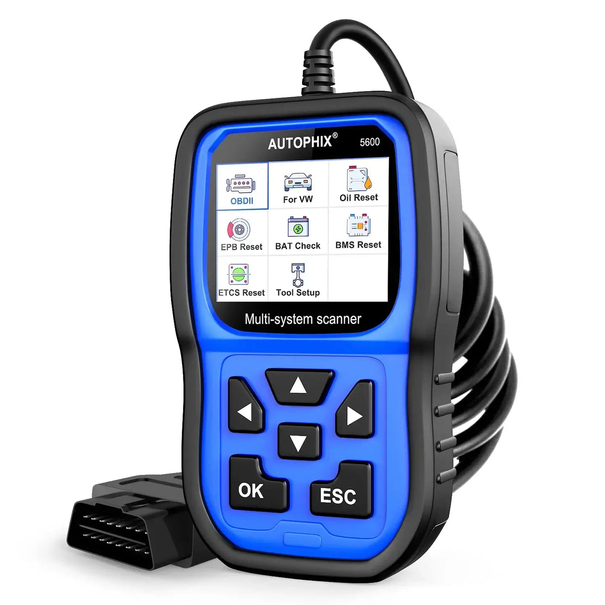 OBD tester za VW, Audi, Skoda & Seat – registracija akumulatorja in popolna diagnostika 