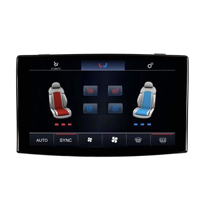 Audi A8 D3 (2005–2010) - digitaal klimaatpaneel met LCD-display