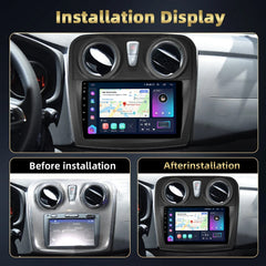 Dacia Logan/Sandero - 9" Radio m. Apple CarPlay og Android Auto