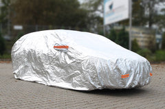 Reflecterende zilverkleurige autohoes in maat L