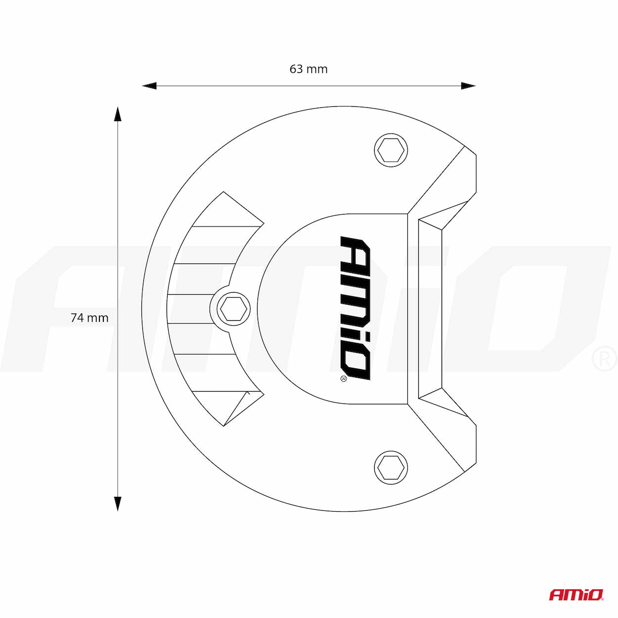 Barra luminosa da lavoro LED AWL30 vista laterale