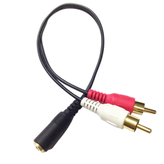 RCA bis 3,5 mm Aux Splitter - er (rot/weiß) zu sie (Jack)