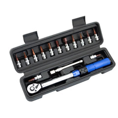 Set di chiavi dinamometriche per bici 2-24 Nm – 13 pezzi con inserti e bussole 