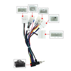 Radio cable for Toyota with canbus and org. camera
