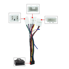 Radio cable for Toyota with canbus and org. camera