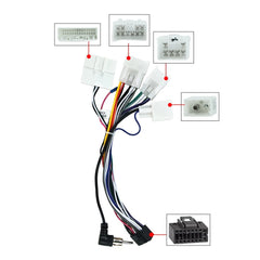 Radio cable for Toyota with canbus and org. camera