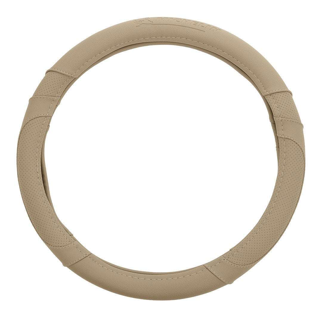 Coprivolante beige per volante con diametro 36,8-39,4 cm